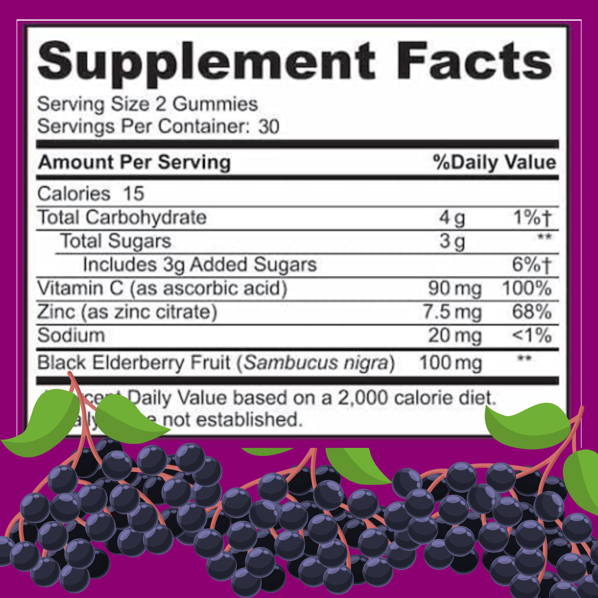 Herman Organic Vitamins &amp; Supplements Herman Organic Elderberry Gummies