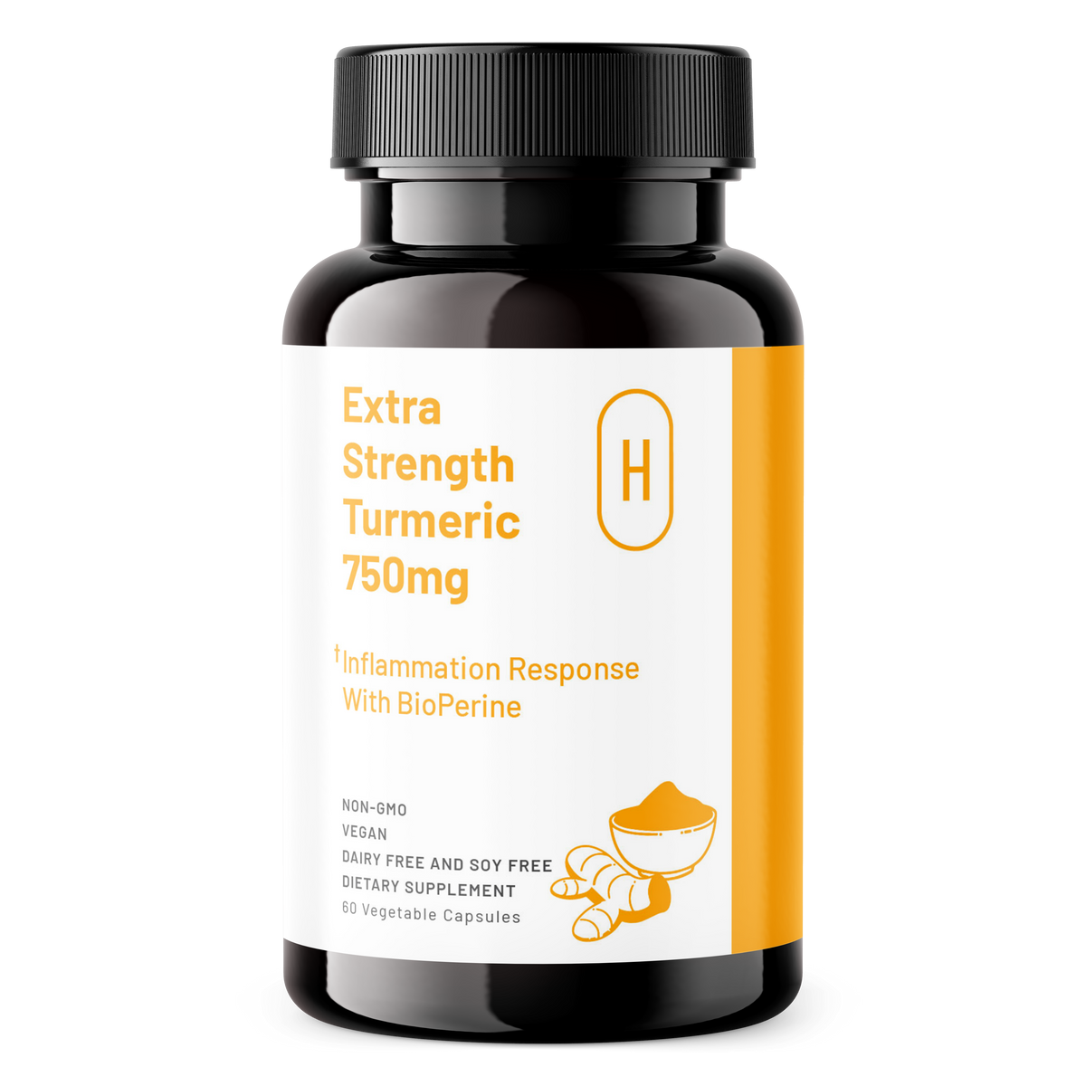 Herman Organic Vitamins &amp; Supplements Herman Organic Extra Strength Turmeric (750 mg)