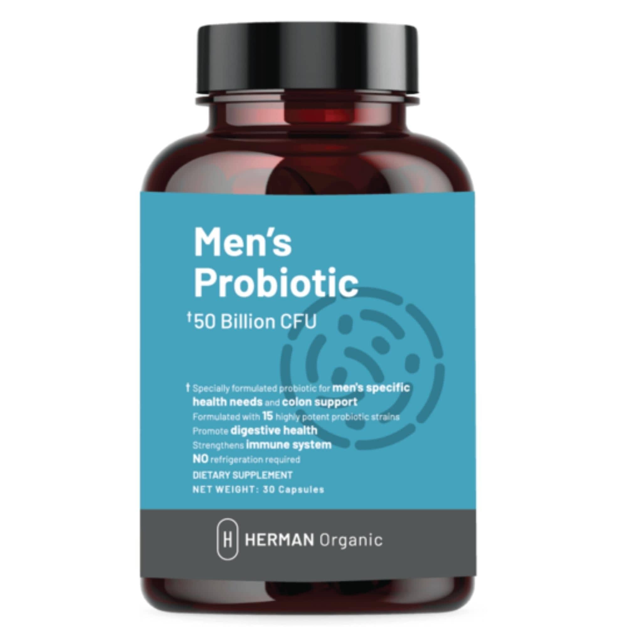 Herman Organic Vitamins & Supplements Herman Organic Men’s Probiotic
